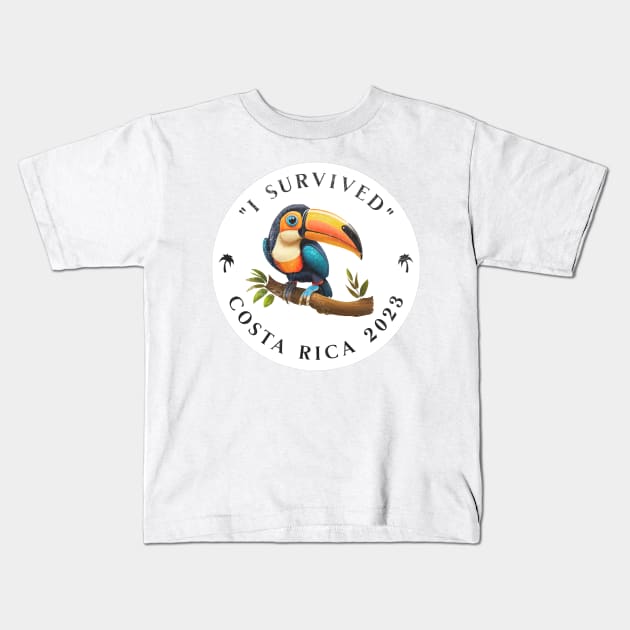 I Survived Costa Rica Vacation 2023 Kids T-Shirt by get2create